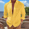 Camisa Manga Larga a Rayas Verticales Casual