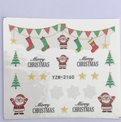 Calcomanías Navideñas para Uñas - Pegatinas de Transferencia Agua Full Cover - Image 11