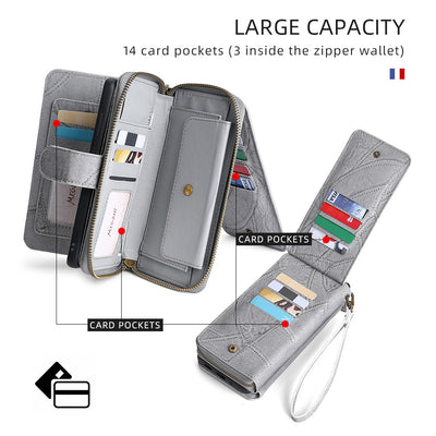 Funda de Cuero para Celular con Compartimentos para Tarjetas - Image 9