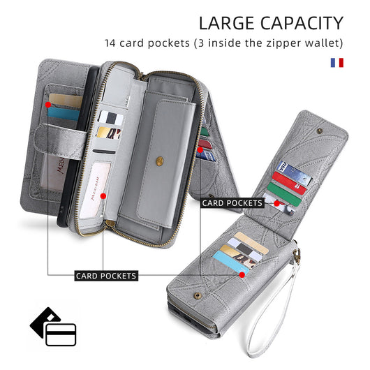 Funda de Cuero para Celular con Compartimentos para Tarjetas - Image 9