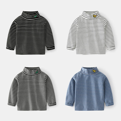 Camisa Casual de Rayas para Niño - Manga Larga Cómoda y Versátil - Image 10