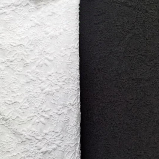Tela para Vestidos Femeninos con Textura Relieve Floral 3D y Efecto Burbuja - Image 9