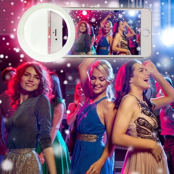 Aro de Luz LED Portátil para Celular con Clip