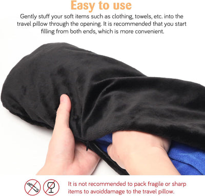 Almohada Cervical Rellenable Multifuncional para Viajes - Image 11