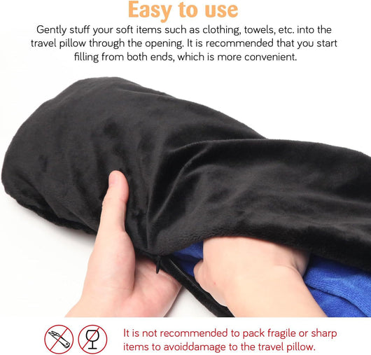Almohada Cervical Rellenable Multifuncional para Viajes - Image 11