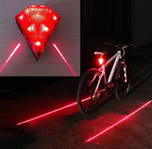 Luz trasera para bicicleta con carga USB y alerta de seguridad