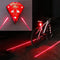 Luz trasera para bicicleta con carga USB y alerta de seguridad