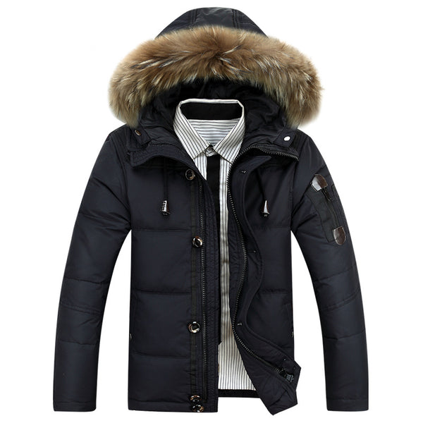 Chaqueta de Plumas para Hombre - Estilo Coreano Casual y Moderno