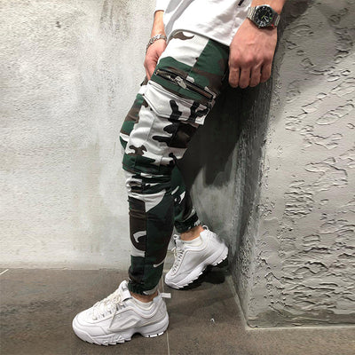 Pantalones Cargo Tácticos con Cierre y Camuflaje - Image 4