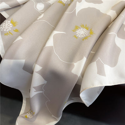 Chal Hijab Protector Solar con Bloques de Color Floral - Image 29
