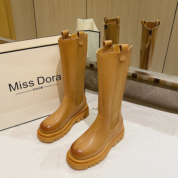 Botas Martin Altas con Cierre Trasero - Estilo Chimney