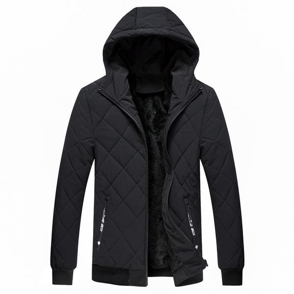 Sudadera de Terciopelo con Capucha para Hombre - Otoño Invierno