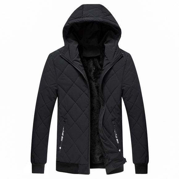 Sudadera de Terciopelo con Capucha para Hombre - Otoño Invierno