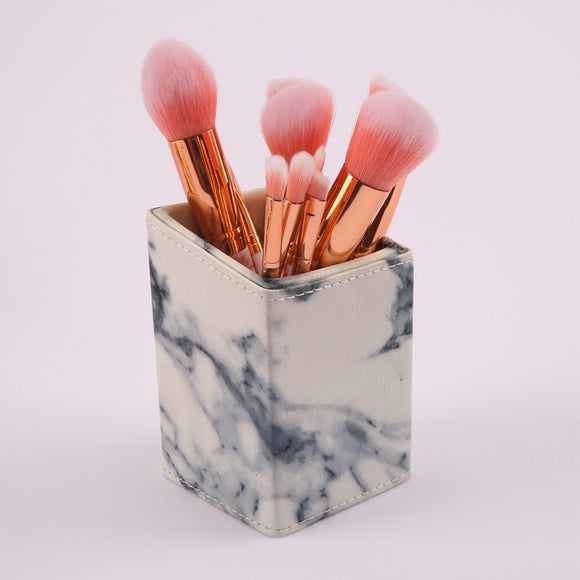 Set de 10 Brochas de Mármol para Maquillaje Profesional