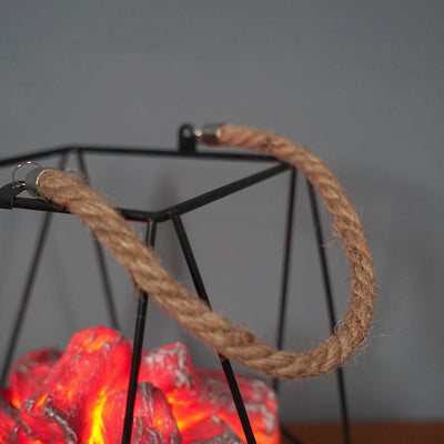 Lámpara LED de Fuego Chimenea Simulada Navidad Halloween - Image 3