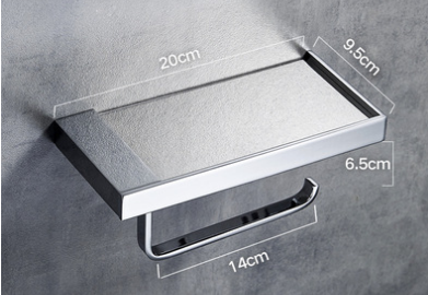 Organizador de Baño 3 en 1 - Soporte para Papel Higiénico, Toallas y Celular - Image 2