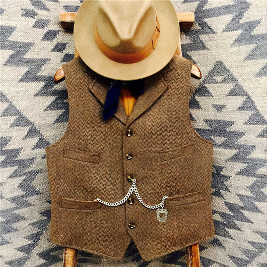 Chaleco de Lana Gruesa Retro para Hombre - Otoño e Invierno - Image 6