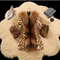 Chaqueta Leopardo Vintage con Mangas Ultra Esponjosas