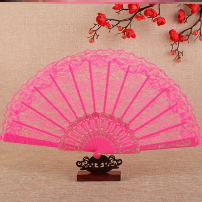 Abanico de Encaje Plegable para Bodas y Fiestas - Decoración Elegante - Image 16