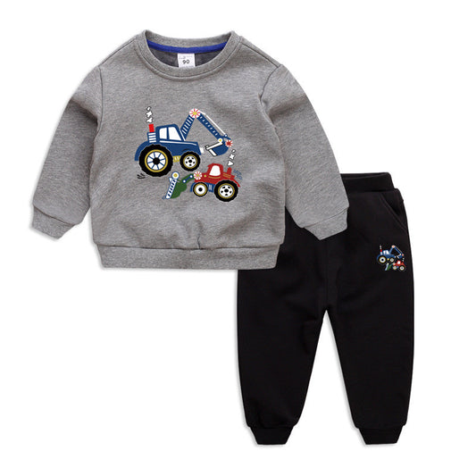 Conjunto de Abrigo Infantil con Forro Polar Engrosado para Invierno