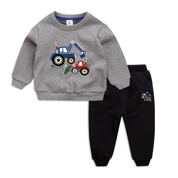 Conjunto de Abrigo Infantil con Forro Polar Engrosado para Invierno