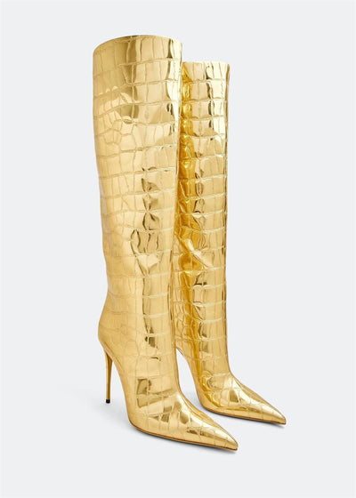 Botas Stiletto Leopardo con Punta Afilada para Mujer - Image 21