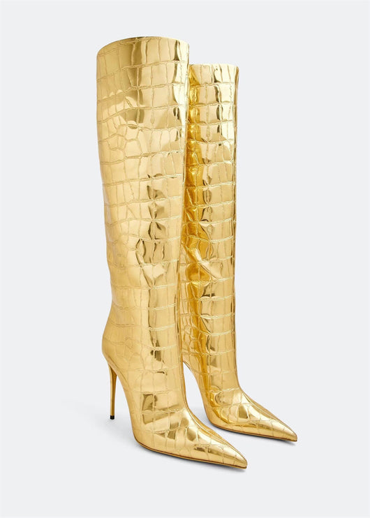 Botas Stiletto Leopardo con Punta Afilada para Mujer - Image 21