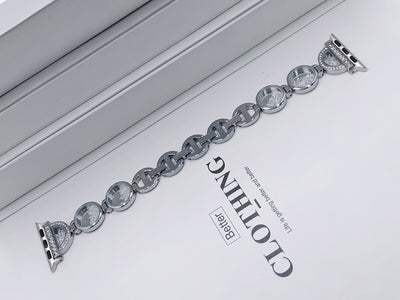 Correa de Reloj con Anillo de Diamante y Metal Quicksand - Image 9
