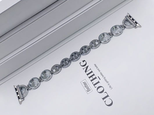 Correa de Reloj con Anillo de Diamante y Metal Quicksand - Image 9