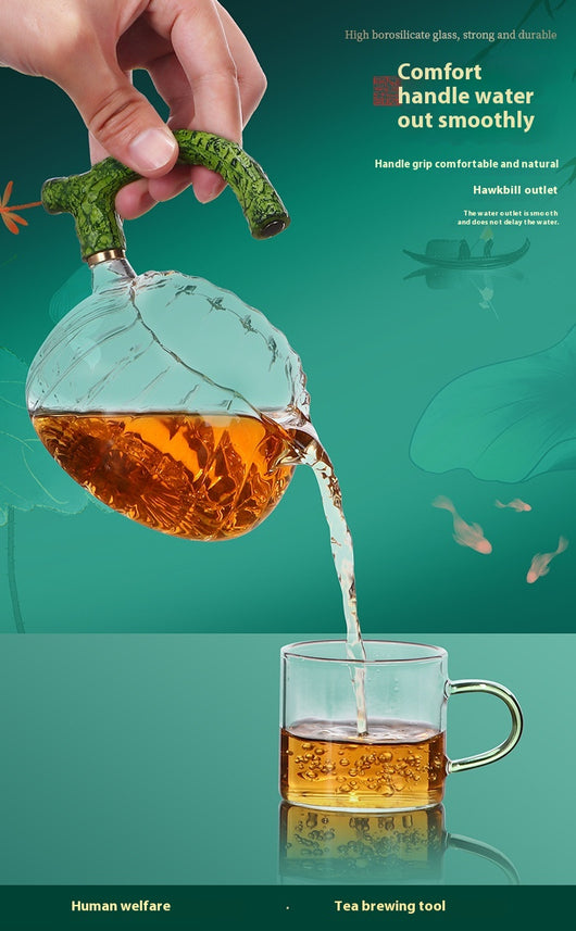 Juego de Té Kung Fu Cristal Loto Luz de Luna - Image 9