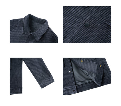 Chaqueta de Pana para Hombre - Abrigo Casual Cálido - Image 9