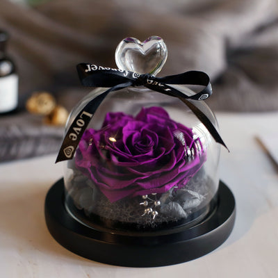 Caja de Regalo Rosa Eterna con Tapa de Cristal - Flor Inmortal para Día de Amor - Image 25