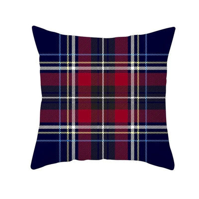 Funda de Almohada Navideña Cuadros Rojo Clásico - Image 17