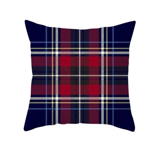 Funda de Almohada Navideña Cuadros Rojo Clásico - Image 17