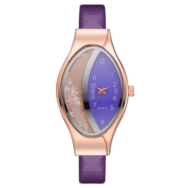 Reloj de Moda para Mujer con Correa Serpiente e Incrustaciones de Diamantes