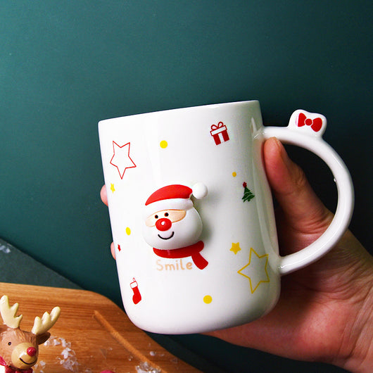 Taza Cerámica Navideña para Niña - Desayuno y Leche - Image 8