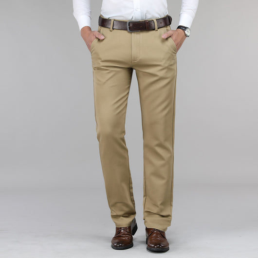 Pantalones Rectos Hombre Seda Helada con Elasticidad - Image 11