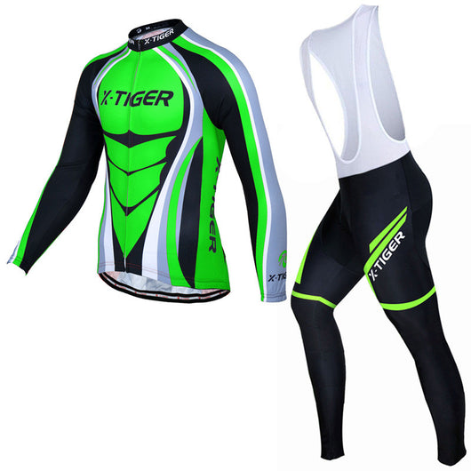 Traje de Ciclismo de Manga Larga con Tirantes para Bicicleta de Montaña - Image 16