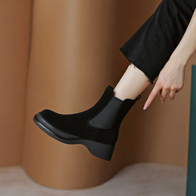 Botas Martin de Cuero para Mujer con Plataforma - Estilo Otoño - Image 4