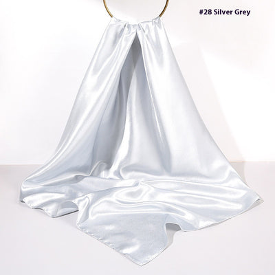 Pañuelo de Seda Artificial 90cm Satinado Brillante - Elegancia Pura - Image 31