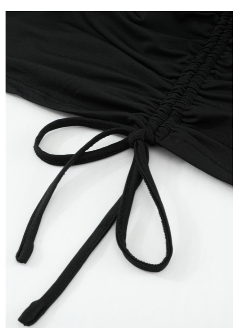 Vestido Plisado Largo con Detalles Calados Elegante - Image 8