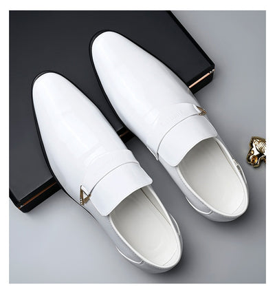 Zapatos Casuales de Cuero para Hombre Estilo Británico Clásico con Punta Afilada - Image 15