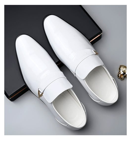 Zapatos Casuales de Cuero para Hombre Estilo Británico Clásico con Punta Afilada - Image 15