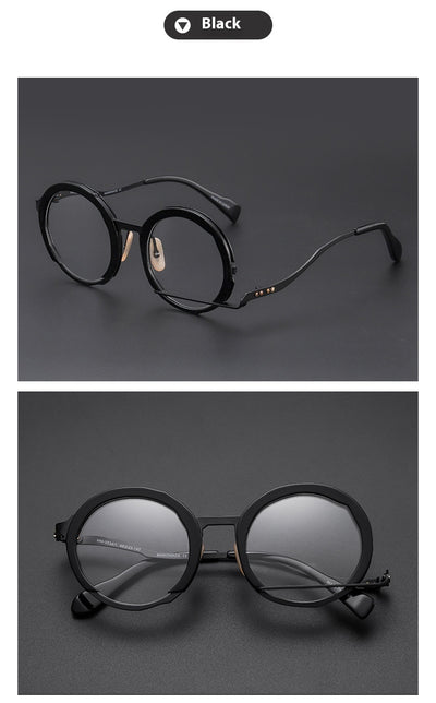 Lentes Graduados Marco Redondo Metálico - Diseño Fashion Versátil - Image 9