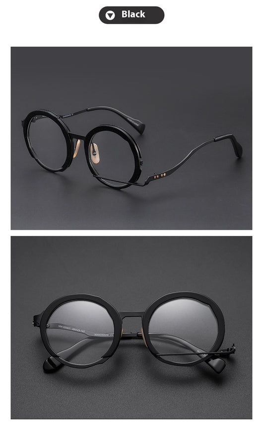 Lentes Graduados Marco Redondo Metálico - Diseño Fashion Versátil - Image 9