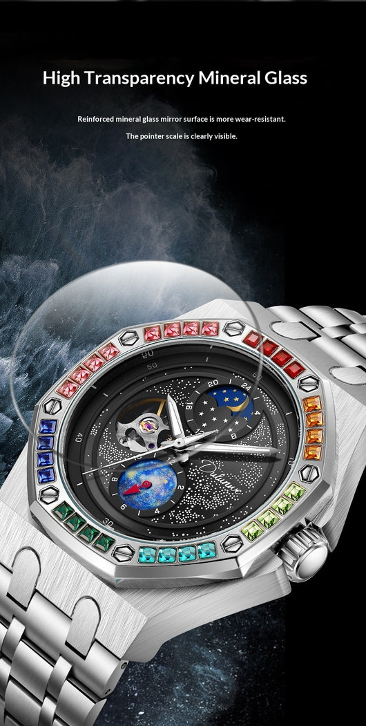 Reloj Mecánico Luminoso Impermeable Hombre - Serie Cielo Estrellado - Image 27