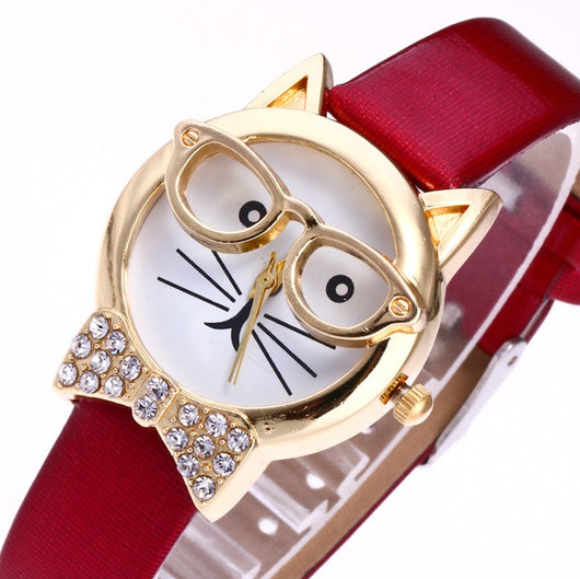 Reloj Infantil con Luz LED y Diseño de Gato Mecánico - Image 5