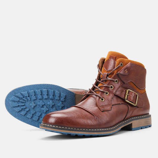 Botas de Cuero para Hombre Talla Grande - Estilo Clásico - Image 7