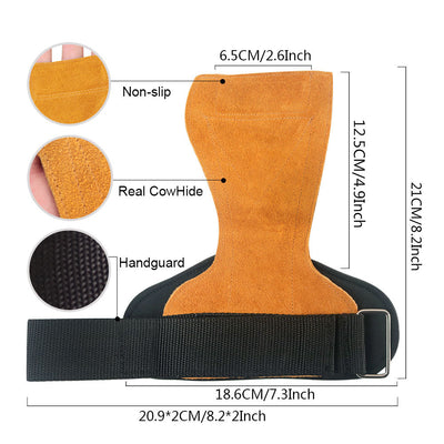 Protector de Palmas de Cuero Genuino para Fitness y Entrenamiento - Image 2