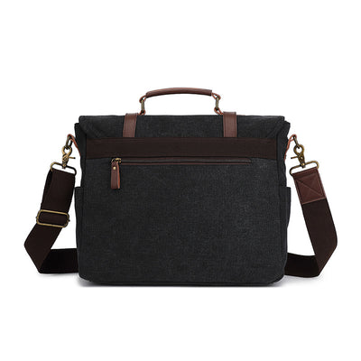 Bolsa de Lona Retro para Hombre - Bandolera de Estilo Vintage - Image 3
